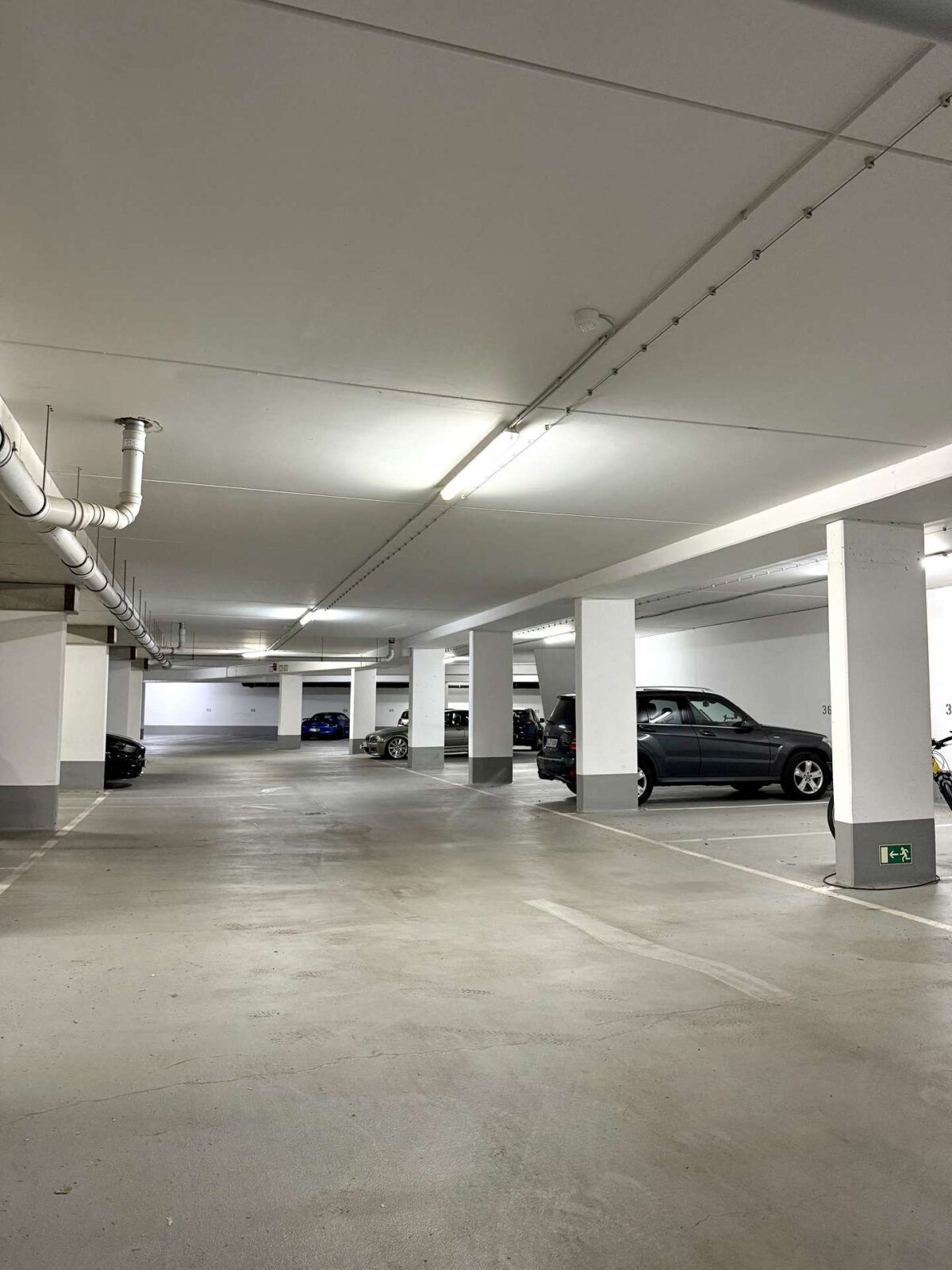 Blick Tiefgarage